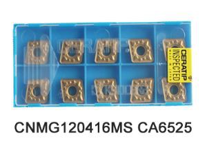 Kyocera מתפתל מוסיף CNMG120416MS CA6525 עבור נירוסטה